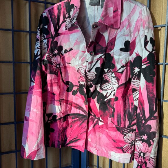 Chico’s Women’s Top Bundle Size 2 | Floral Stripe Abstract Prints Lot 6 items - Picture 2 of 13